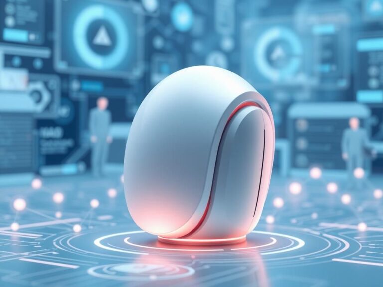 Flick International Abstract AI device representing innovation and modern design