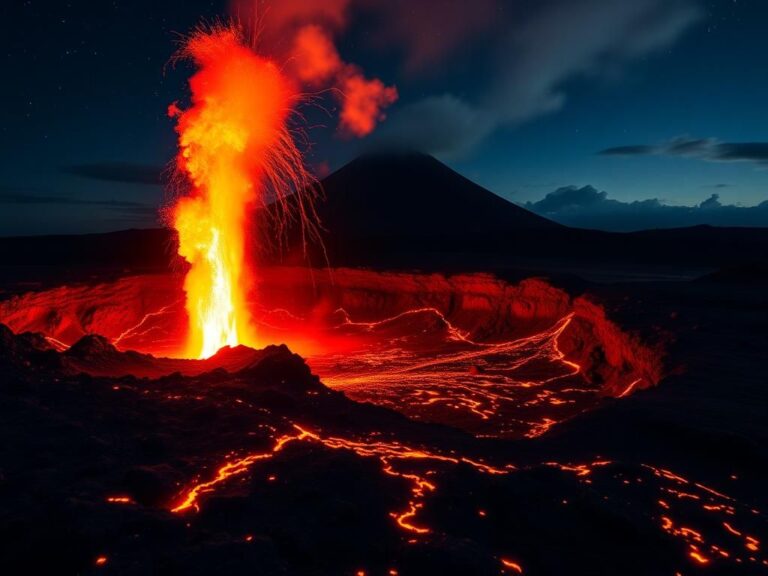Flick International Kīlauea Volcano erupting with a 1,000-foot lava fountain