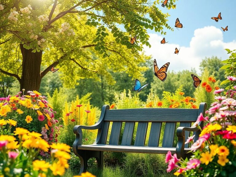 Flick International A vibrant garden scene filled with blooming flowers and sunlight filtering through lush trees, symbolizing growth and new beginnings.