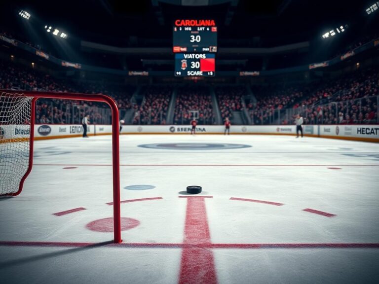 Flick International Ice hockey rink after the Hurricanes' 3-0 victory against the Panthers in the Eastern Conference finals