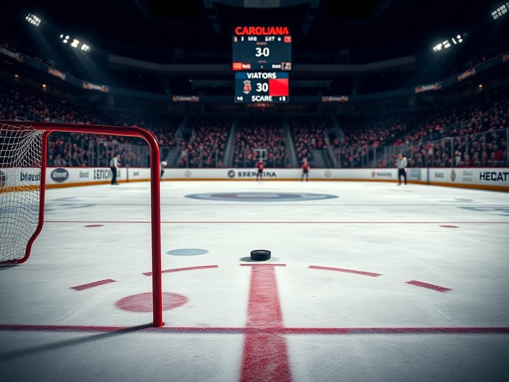 Flick International Ice hockey rink after the Hurricanes' 3-0 victory against the Panthers in the Eastern Conference finals