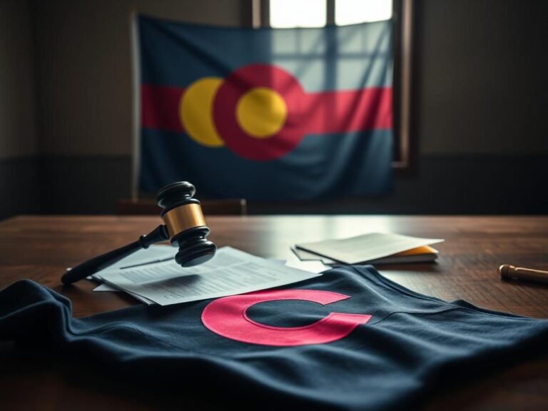 Flick International A dramatic courtroom scene with a gavel and legal documents representing free speech issues