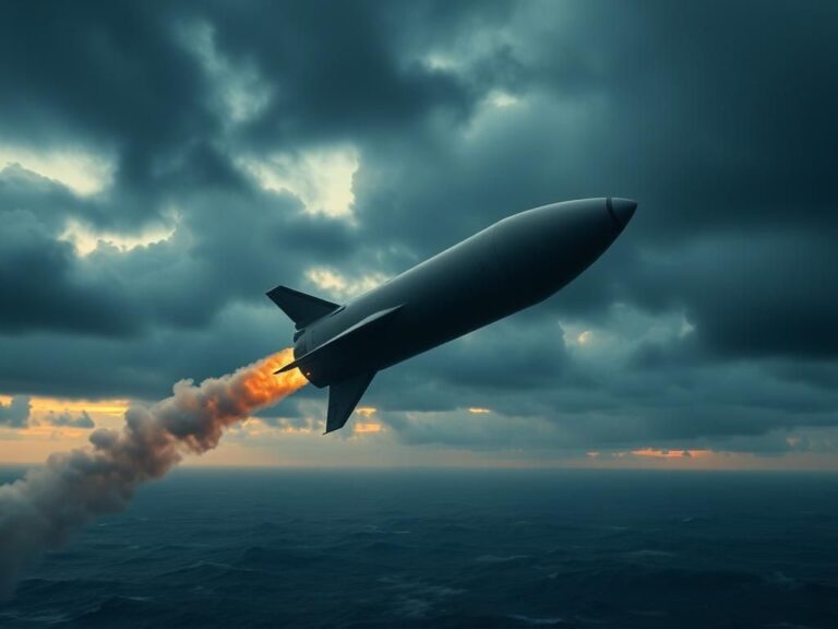 Flick International SpaceX's Starship spacecraft falling through a cloudy sky with smoke trailing behind it