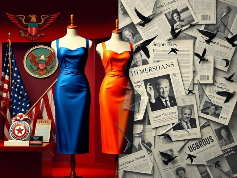 Flick International Empowering representation of conservative women against a chaotic media backdrop