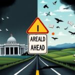 Flick International Illustration showing the contrast between government authority and personal freedom regarding REAL ID