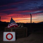Flick International Memorial at U.S.-Mexico border symbolizing sacrifice of Marine veteran Nicholas Quets