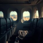 Flick International Empty airplane interior symbolizing a migrant's journey towards justice