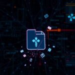 Flick International Abstract digital network representing a healthcare data breach