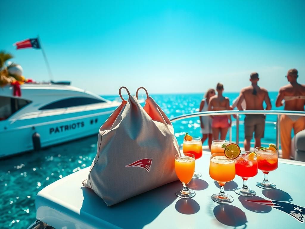 Flick International Stefon Diggs on a yacht with a mysterious pink substance