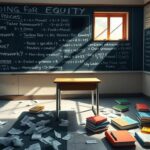Flick International Distressed classroom setting highlighting chaotic grading policies and community backlash