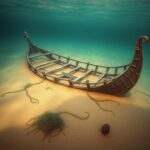 Flick International Underwater view of the centuries-old shipwreck Ciutadella I in Barcelona