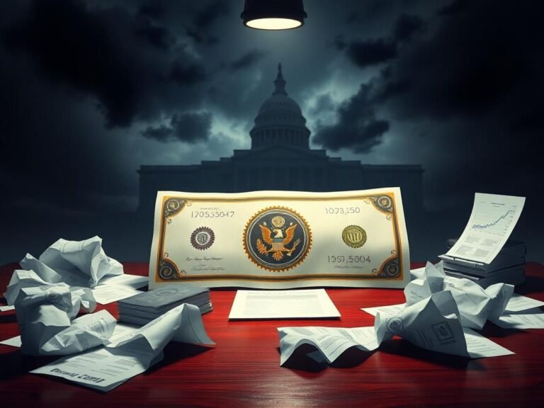 Flick International Dramatic representation of a symbolic tax bill surrounded by financial documents