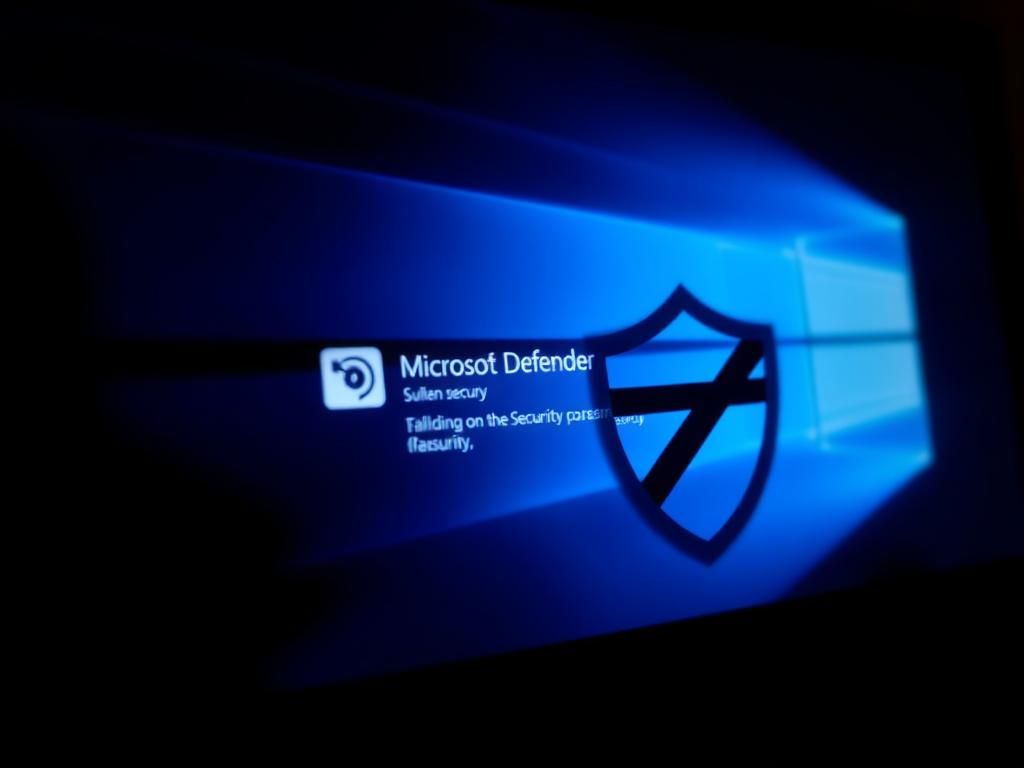 Flick International Close-up of a Windows security alert message on a computer desktop