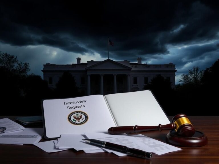 Flick International Dark silhouette of the White House with stormy sky representing scrutiny