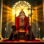 Flick International AI-generated image of Donald Trump as the Pope in a lavish Vatican setting