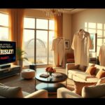 Flick International Modern living room showcasing luxurious décor and a television displaying 'The Untitled Chrisleys Project' logo.