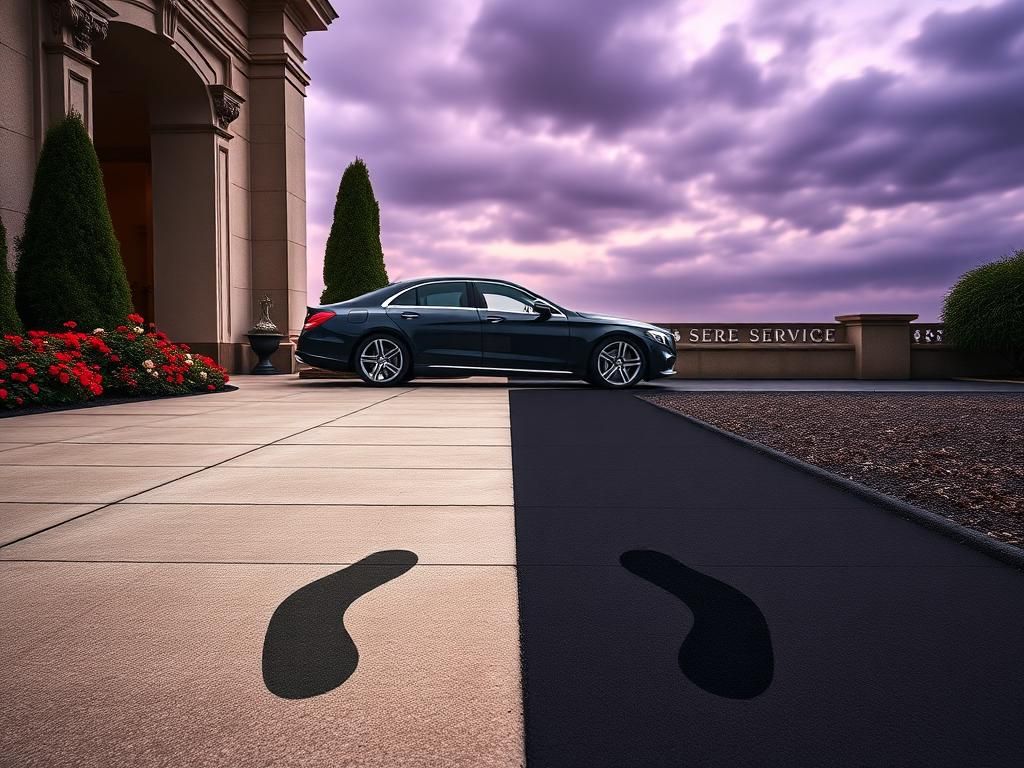 Flick International Obamas seen in an outdoor scene with footprints diverging to signify separation