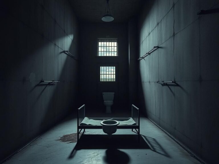 Flick International Isolated prison cell highlighting confinement related to the Connecticut Cannibal case