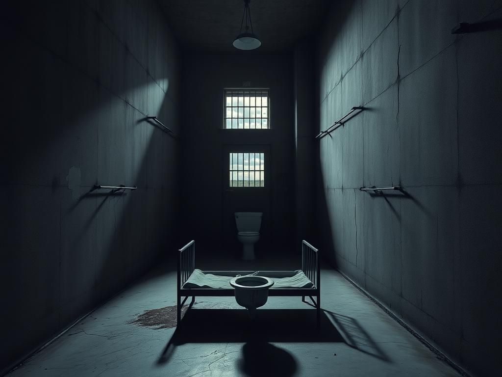 Flick International Isolated prison cell highlighting confinement related to the Connecticut Cannibal case