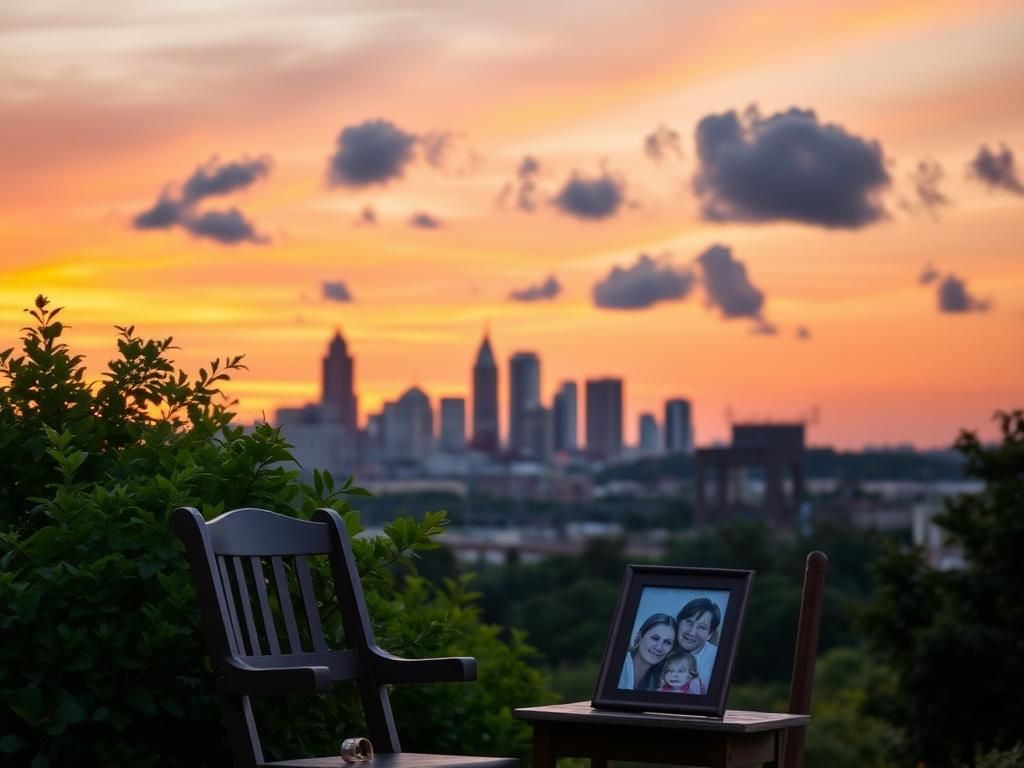 Flick International A sunset over the Nashville skyline symbolizing hope and renewal for Todd Chrisley after his prison release.