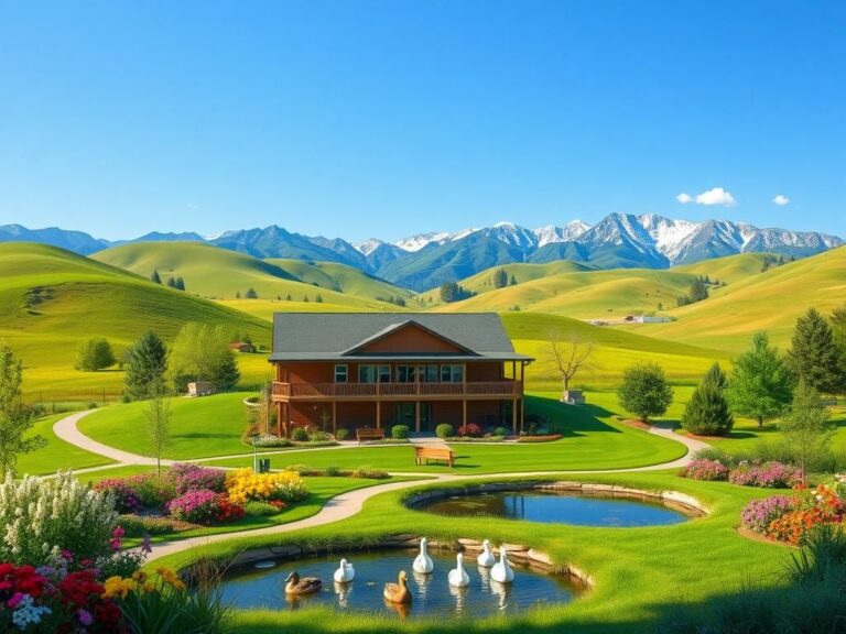 Flick International Serene landscape featuring the natural beauty of Utah and Idaho with a welcoming senior center