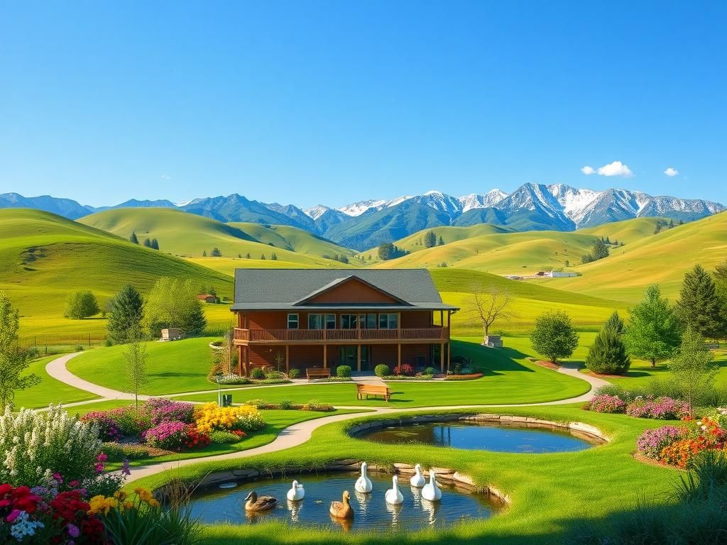 Flick International Serene landscape featuring the natural beauty of Utah and Idaho with a welcoming senior center