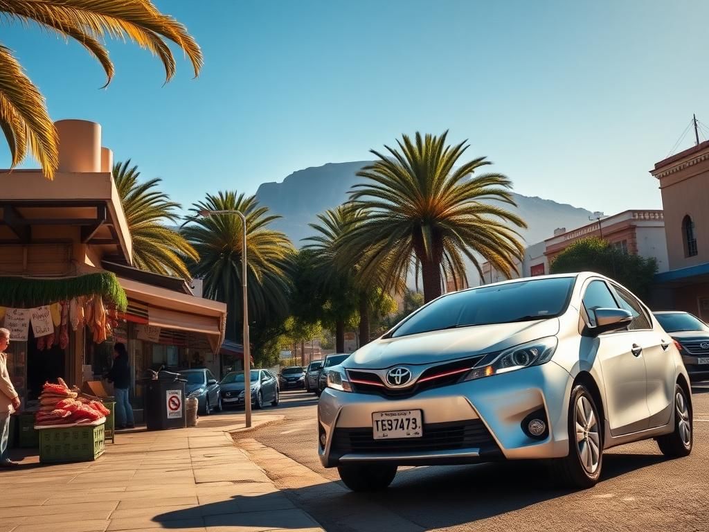 Flick International Hunter Biden driving a silver Toyota rental car in Cape Town, South Africa