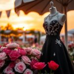 Flick International Stunning black gown worn by Anna Nicole Smith's daughter at the Kentucky Derby