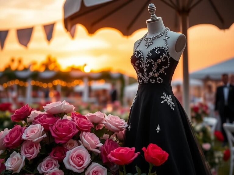 Flick International Stunning black gown worn by Anna Nicole Smith's daughter at the Kentucky Derby
