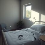 Flick International A deserted hospital room with a hospital bed and a stethoscope, symbolizing end-of-life choices for pregnant women