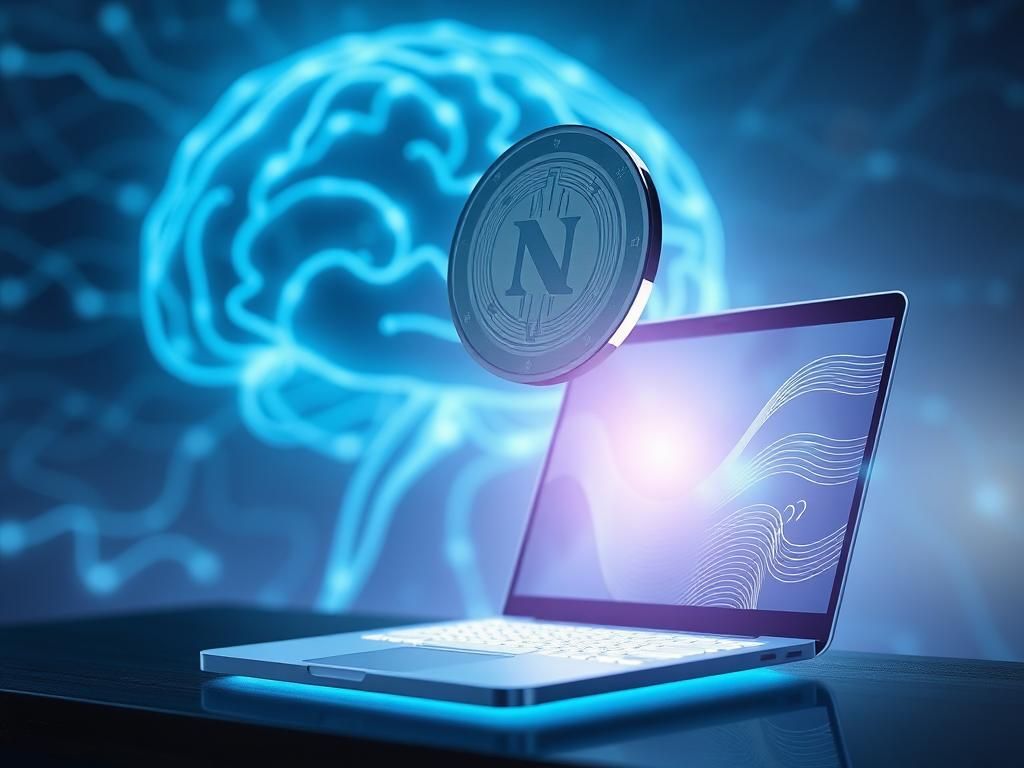 Flick International Digital illustration of a futuristic neural interface symbolizing hope for ALS patients