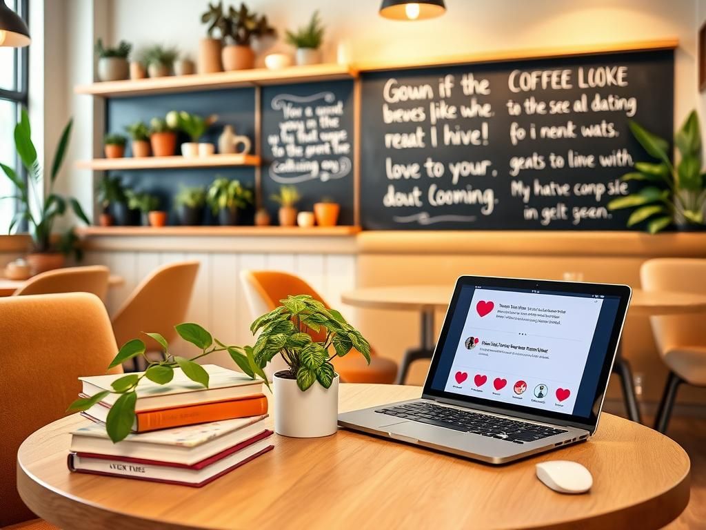 Flick International Cozy coffee shop setting emphasizing meaningful relationships and digital connections