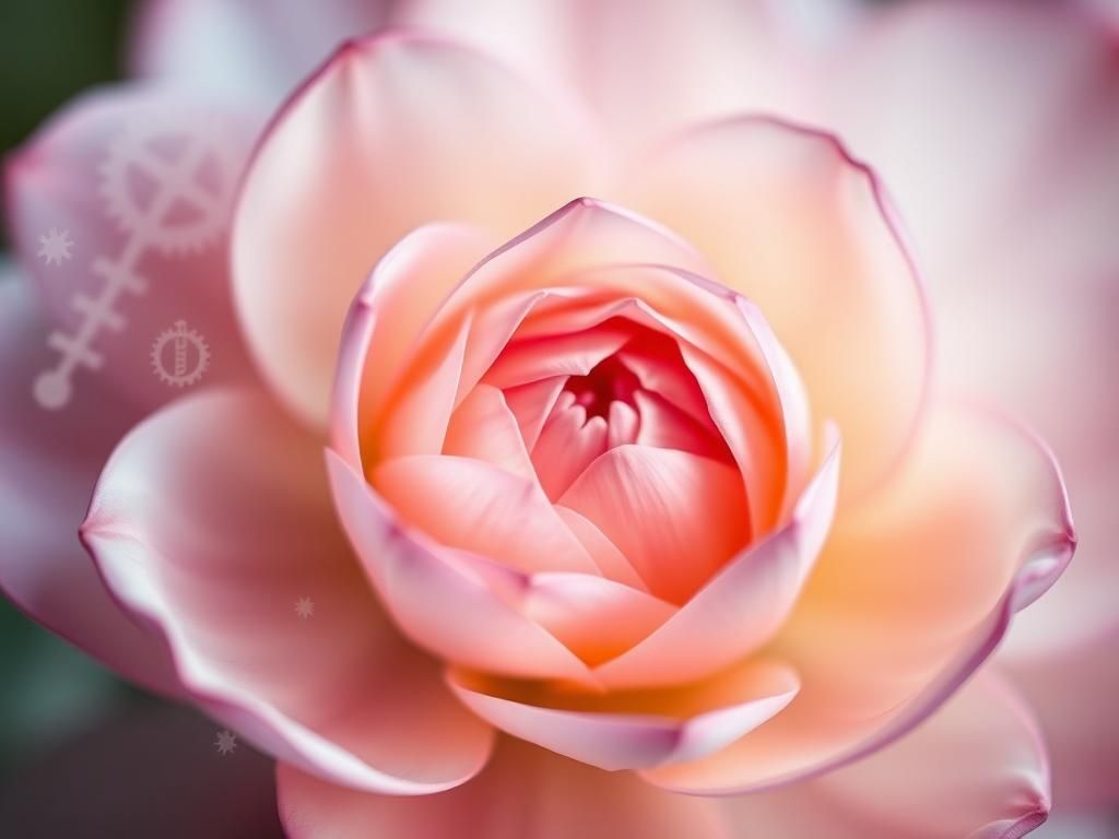 Flick International Close-up view of a blooming flower symbolizing femininity and women's reproductive health.