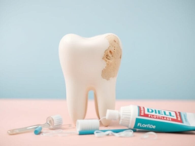 Flick International Close-up view of a healthy tooth alongside a decayed tooth, showcasing dental health contrast