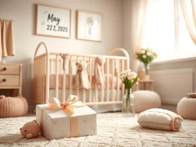 Flick International Cozy nursery filled with pastel decor and a crib welcoming a newborn