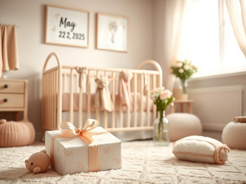 Flick International Cozy nursery filled with pastel decor and a crib welcoming a newborn