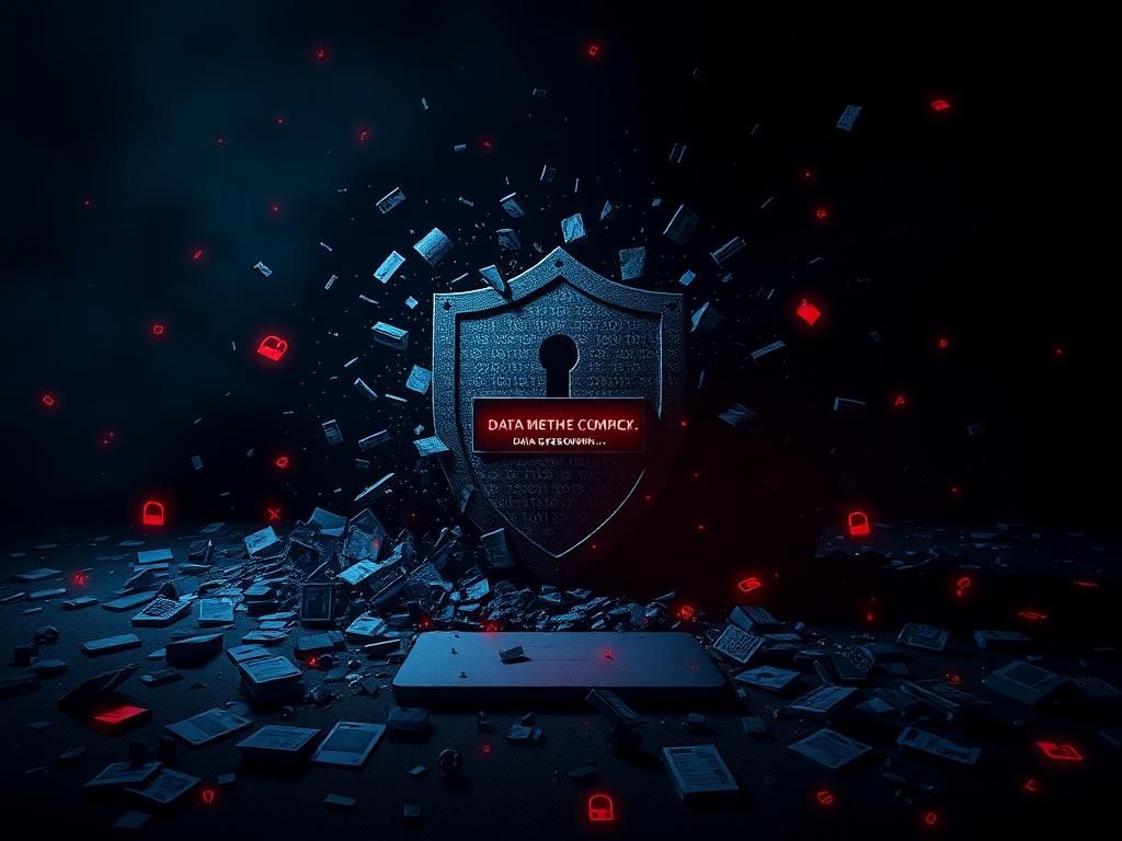 Flick International Digital representation of a data breach aftermath