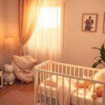 Flick International Cozy nursery with crib and children's books symbolizing new beginnings