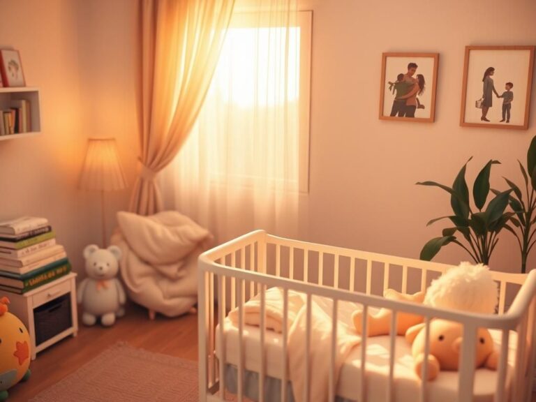 Flick International Cozy nursery with crib and children's books symbolizing new beginnings
