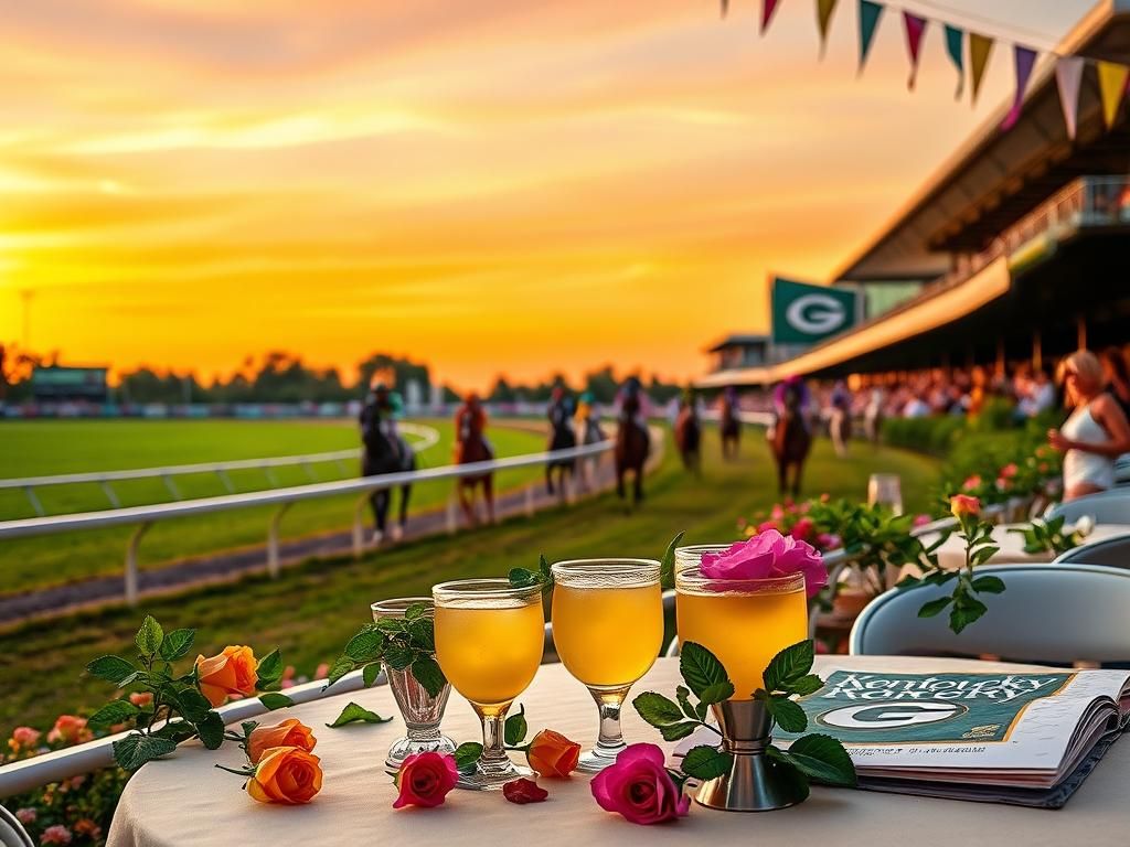 Flick International Aaron Rodgers enjoying the vibrant atmosphere at the Kentucky Derby
