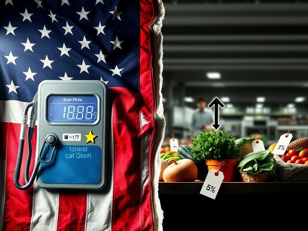 Flick International close-up of a weathered American flag symbolizing economic tension