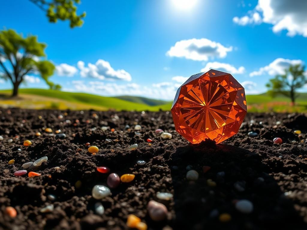 Flick International Large brown diamond resembling candy found in Crater of Diamonds State Park after rainfall