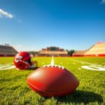 Flick International Kansas City Chiefs rookie camp with a football field and gear