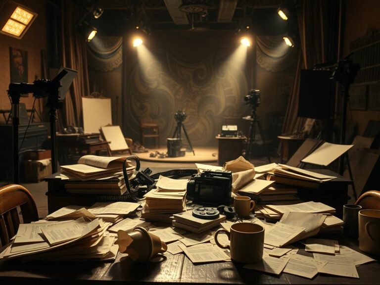 Flick International Vintage movie set showcasing artistic collaboration in filmmaking