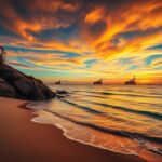 Flick International A sweeping view of the coastal Gulf of America showcasing turquoise waters at sunset