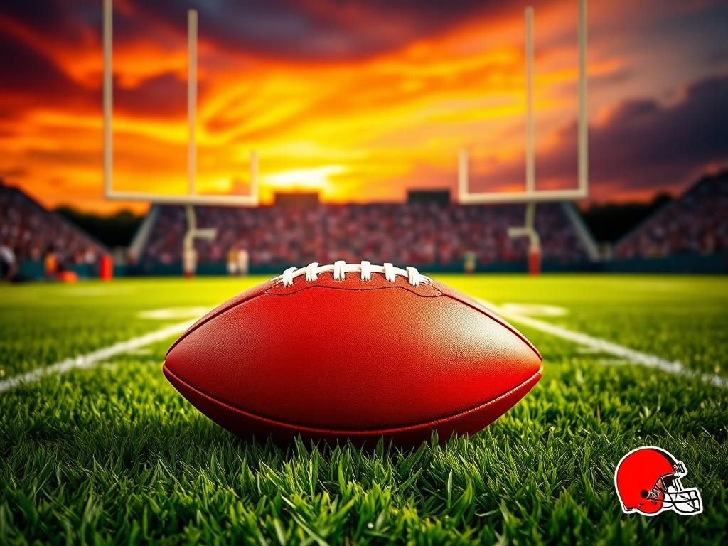Flick International A football on a grass field during sunset symbolizing opportunity and ambition