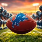 Flick International Detroit Lions football representing teamwork and determination