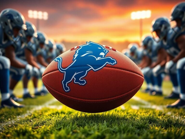 Flick International Detroit Lions football representing teamwork and determination
