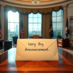 Flick International Elegant view of the Oval Office with Resolute Desk and sealed envelope
