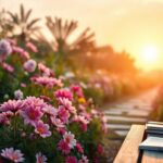 Flick International A vibrant garden symbolizing women's health and wellness